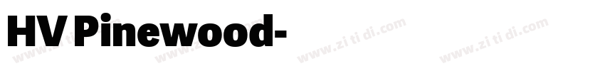 HV Pinewood字体转换